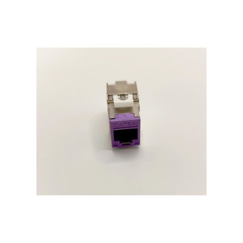Pack de 8 noyaux keystone RJ45 Cat.6a - LINEAIRE - PRC624AK8 - 2 avec façades colorées - 3