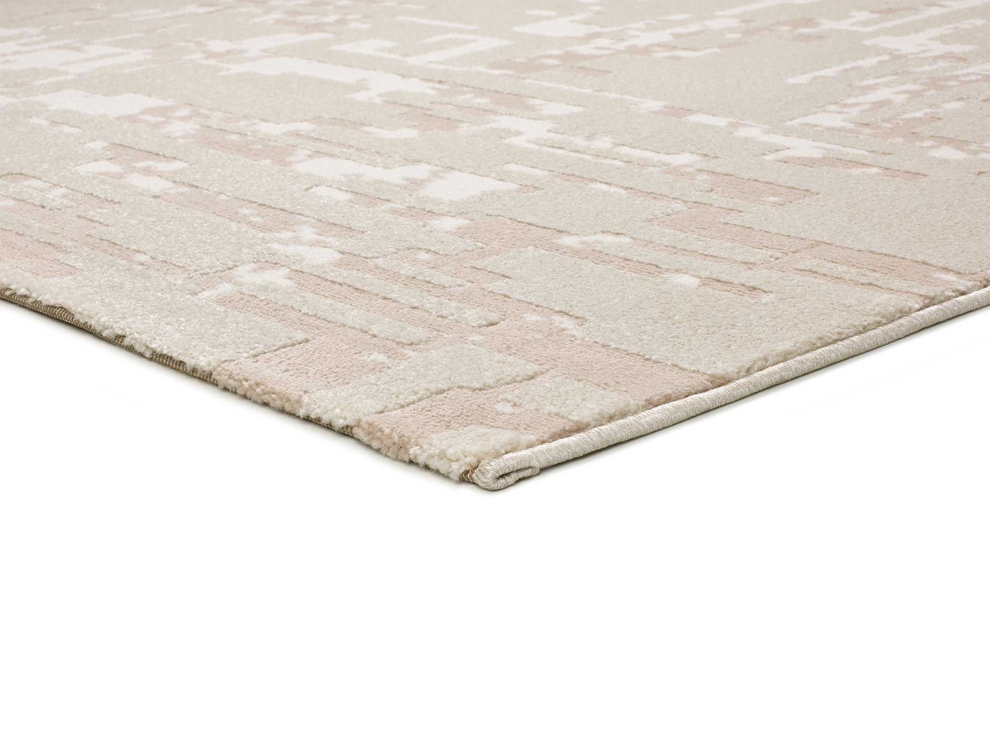 Tapis intérieur beige rectangulaire l.200 x L.290 cm BARESA abstrait avec relief - ATTICGO - 3