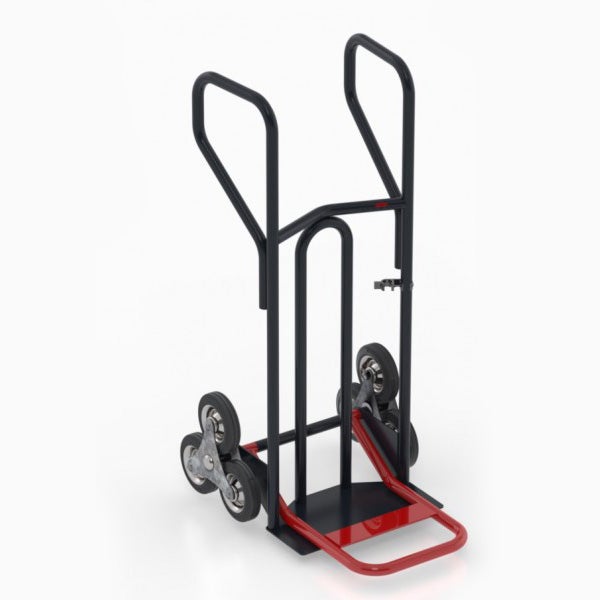 Diable charge lourde monte escalier - Bavette fixe + pelle pliable - 400kg - DLPB20E0E - 4