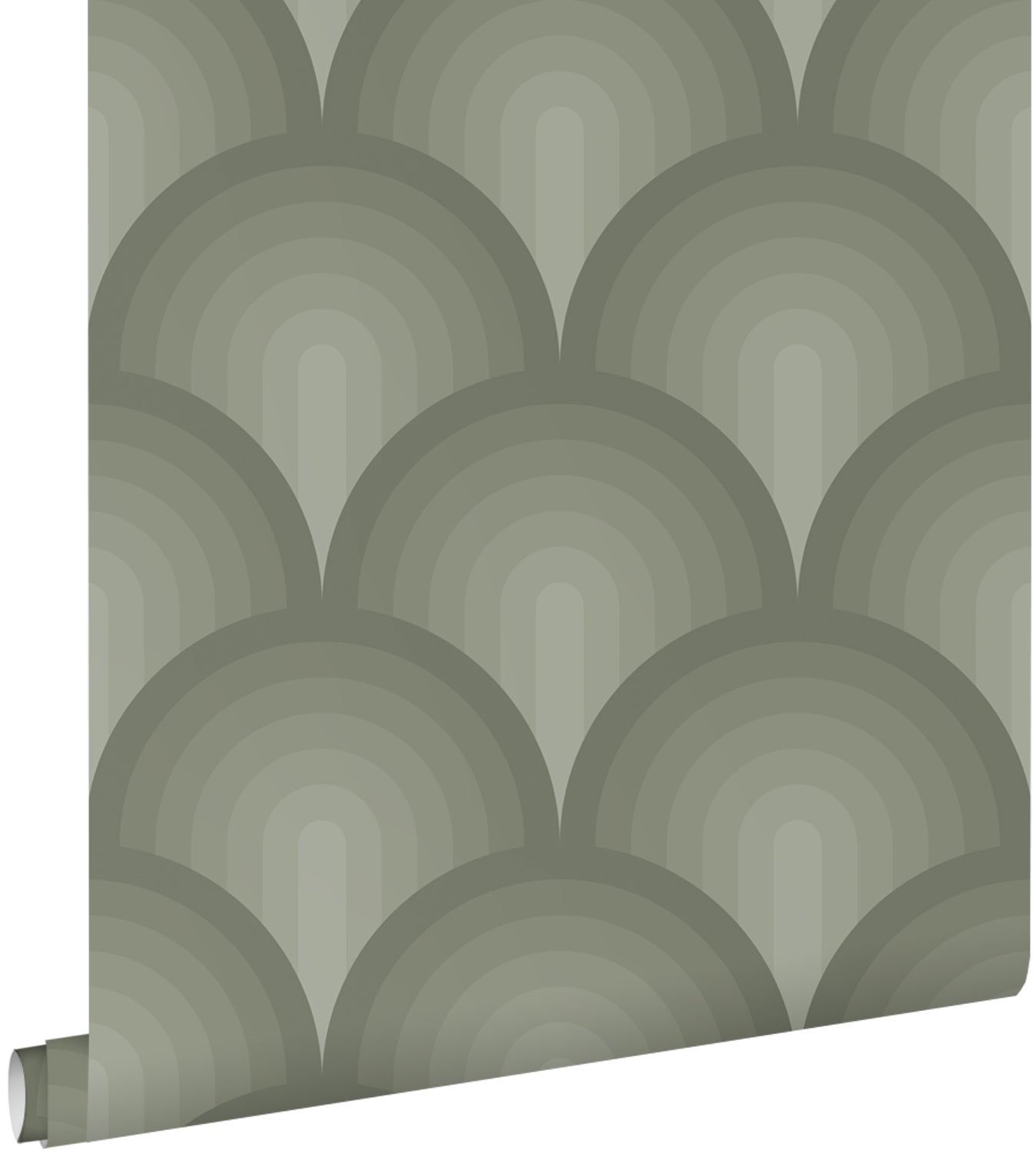 Tapeta Motyw 3D oliwkowym - 50 x 900 cm - ESTAHOME