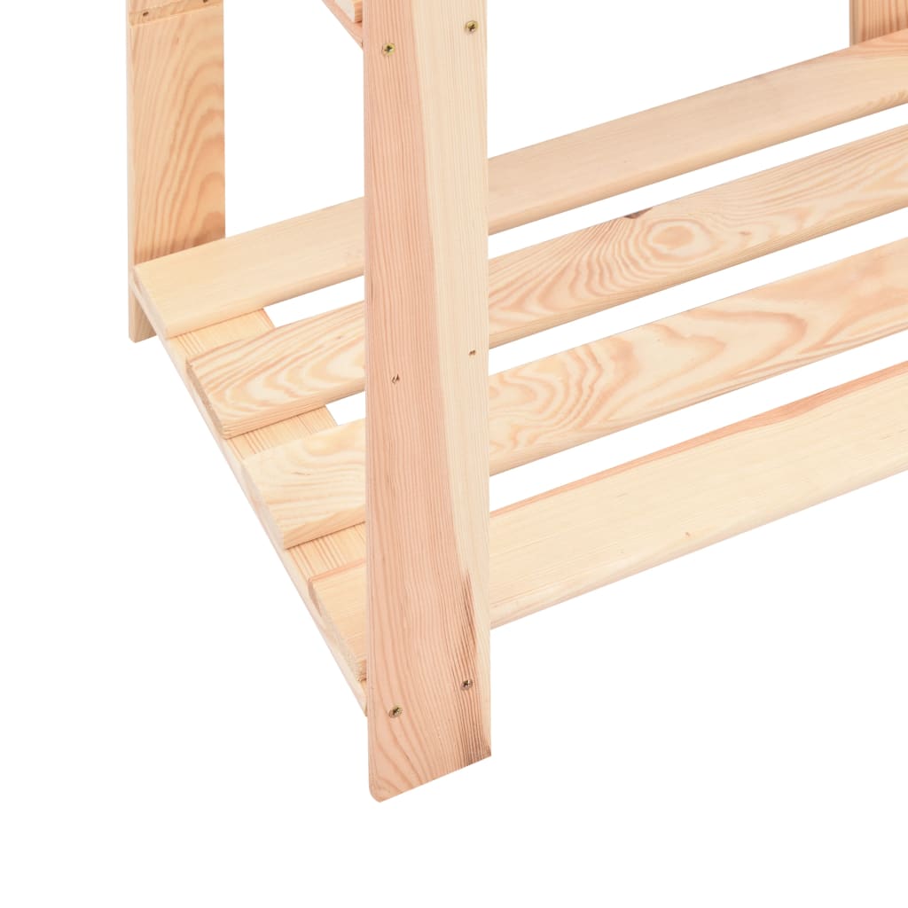 vidaXL Étagère de stockage 5 niveaux 80x38x170 cm Pin solide 250 kg - 5