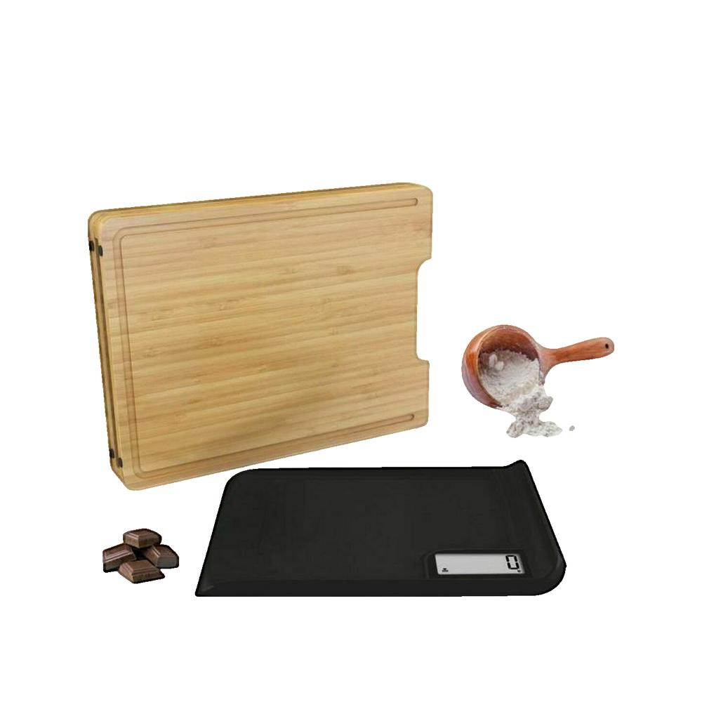 LITTLE BALANCE 8399 Chef 5 Trio USB, Balance de cuisine sans pile, Rechargeable USB, 3 en 1 : Coupez, pesez, versez, 5 kg/1g, - 3