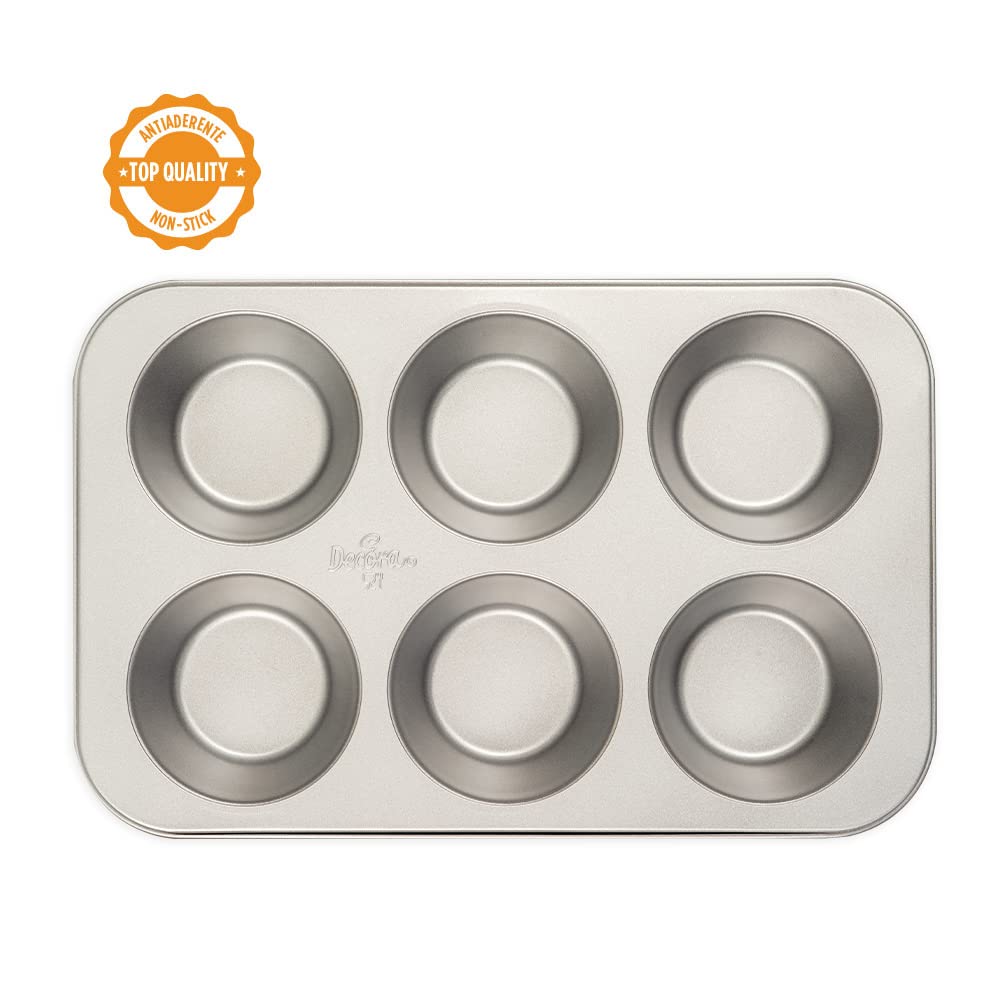 DECORA 0070040 STAMPO 6 JUMBO MUFFIN Ø 9 CM - 34 X 22 X 4,5 H CM - 2
