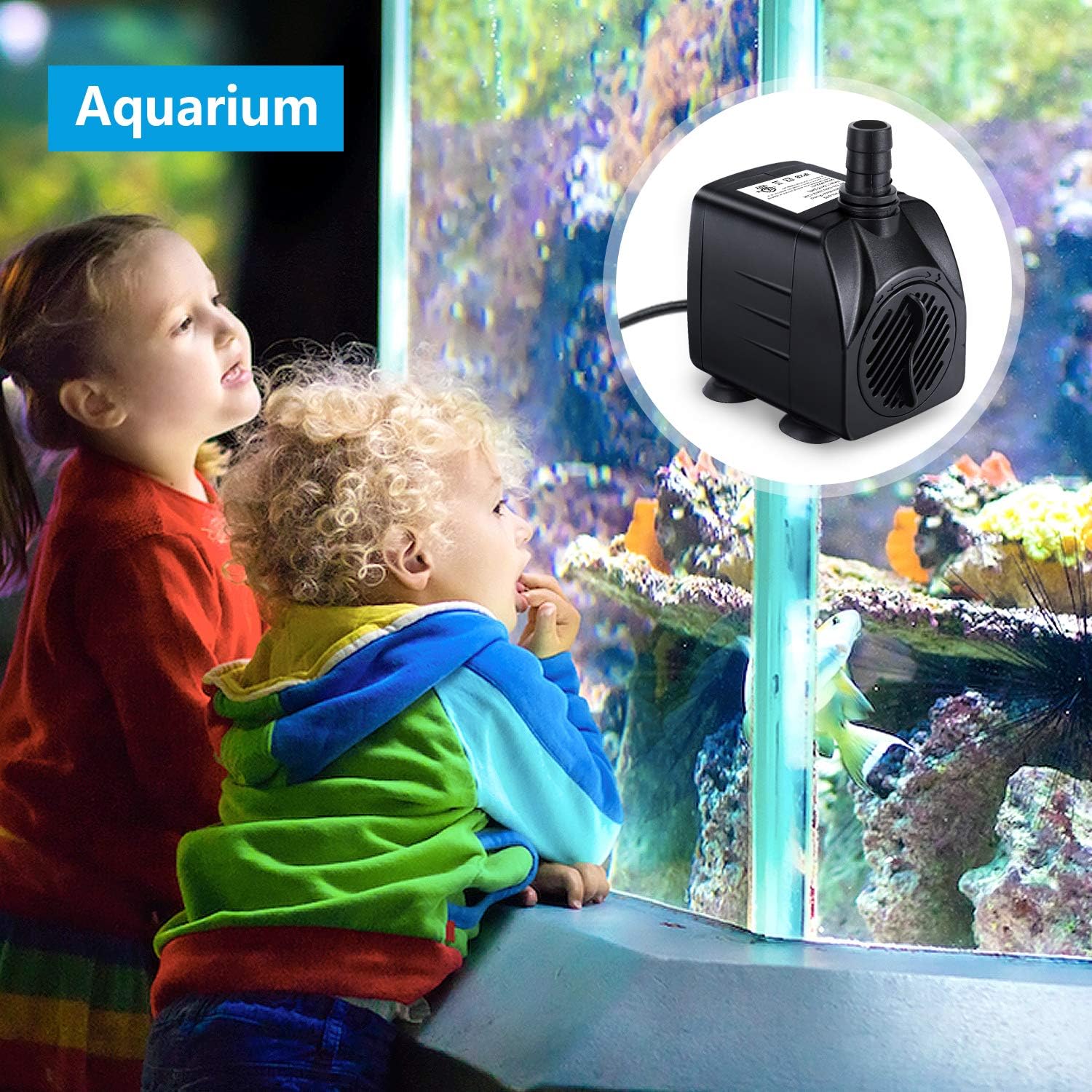 Pompe submersible, pompe de fontaine, pompe à eau ultra silencieuse (15W) - 4
