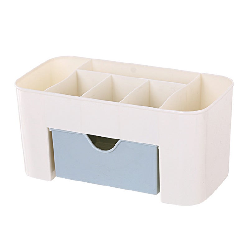 Organisateur Maquillage 3 Niveaux - Boîte Rangement Cosmétiques, Parfums, Soins - 34.5x16.5x59 Cm - Ambre - En PET & Métal