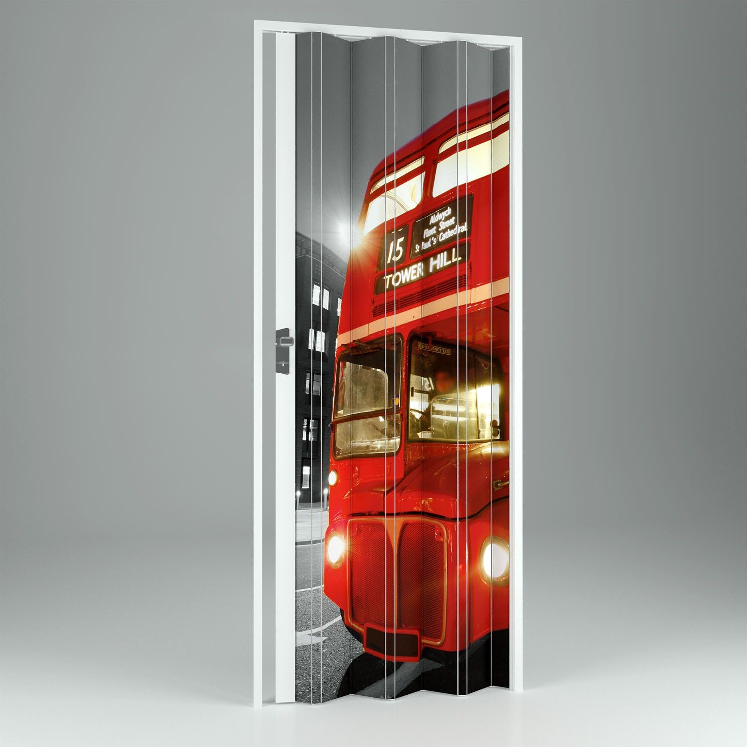 Puerta plegable de interior de pvc bus 102 cm mod.vera