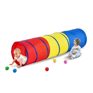 VEVOR Tente tunnel de jeu pour enfants pour tout-petits, jouet tunnel coloré pop-up pour bébé ou animal de compagnie, pliable, les enfants intérieur