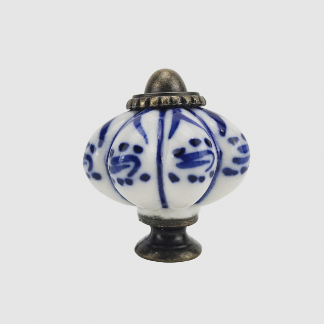 Klamka do drzwi przesuwnych - Uchwyt meblowy - Ceramiczny - 6 sztuk - 34*38 mm - Biały