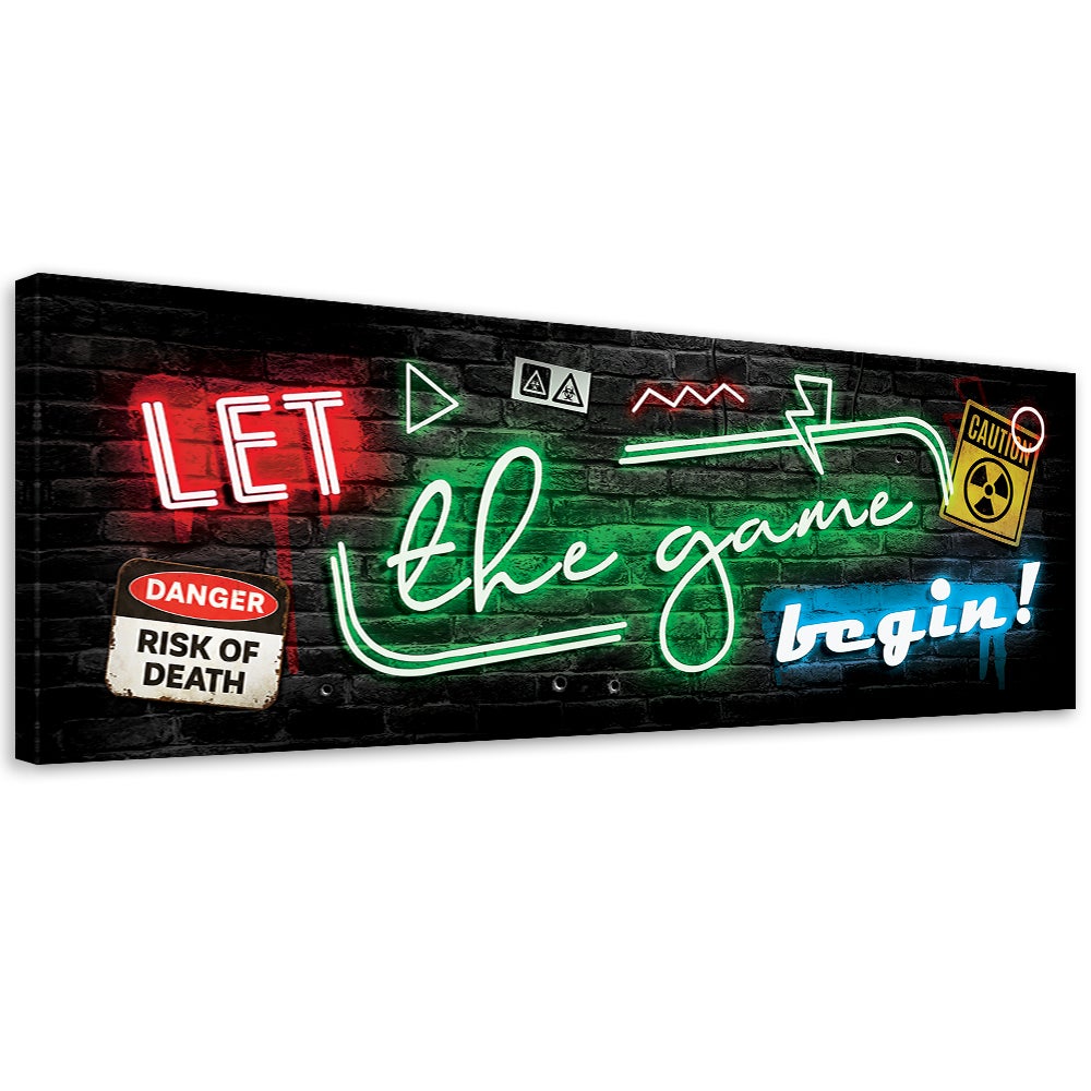 Cadre déco Inscription pour le jeu de le joueur néon 150x50 Leroy Merlin — free download