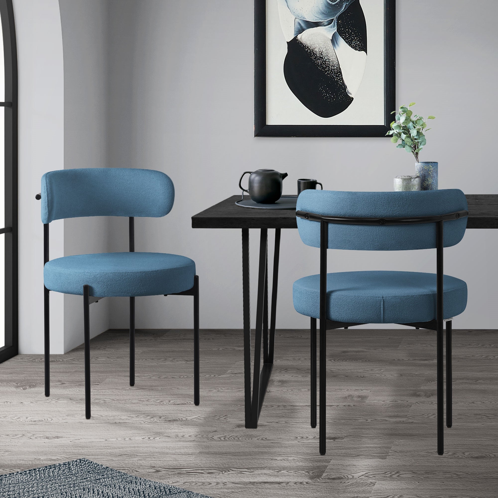 Sedie Imbottite Sedie Cucina Blu Sedie Cucina Set Da Set Di Sedie