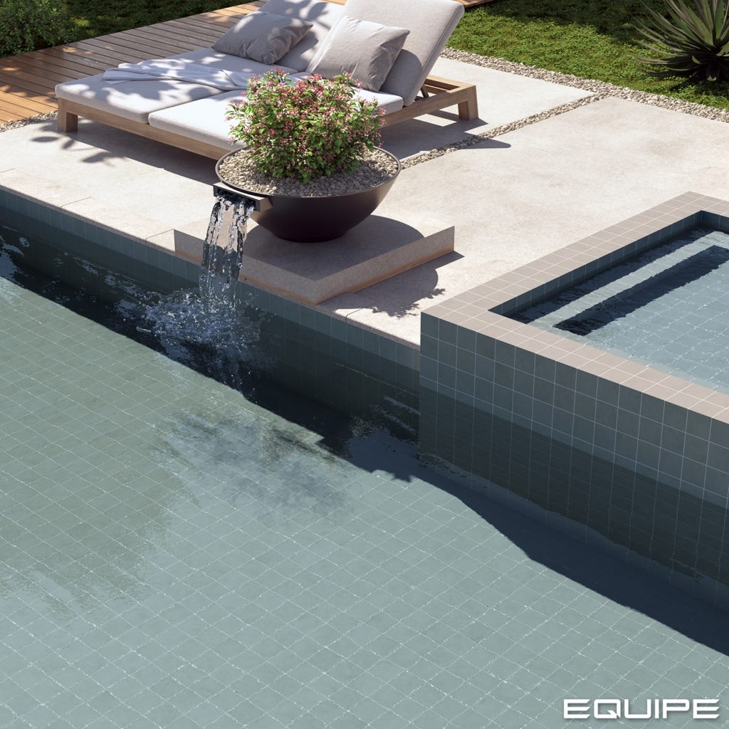 6m² Carrelage Piscine Effet Zellige Gris Clair Mat STAGE 10x10 cm Grey (0 ...