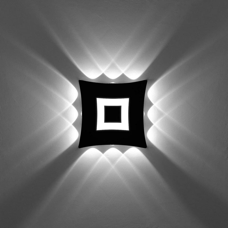 18W Nowoczesna Lampa Ścienna LED Wodoodporna IP65 Aluminiowa Lampa Ścienna LED Wewnętrzna Zewnętrzna do Salonu Sypialni Pokoju