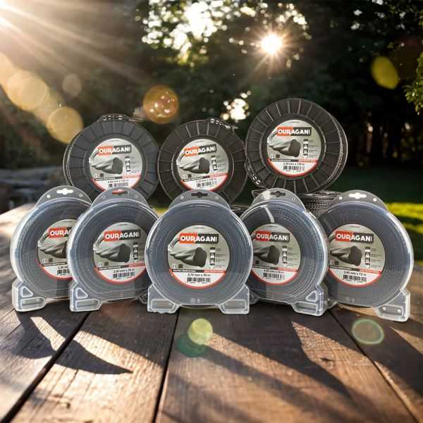 Fil débroussailleuse Ouragan 4 mm x 26 m Spirale Blister - 4