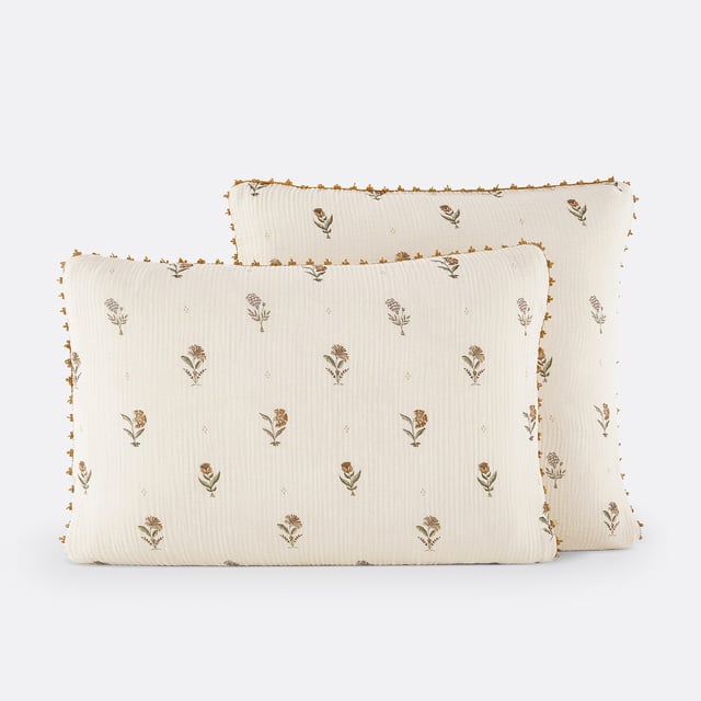 Taie d'oreiller gaze de coton, Emeline - Imprimé - 50 x 70 cm