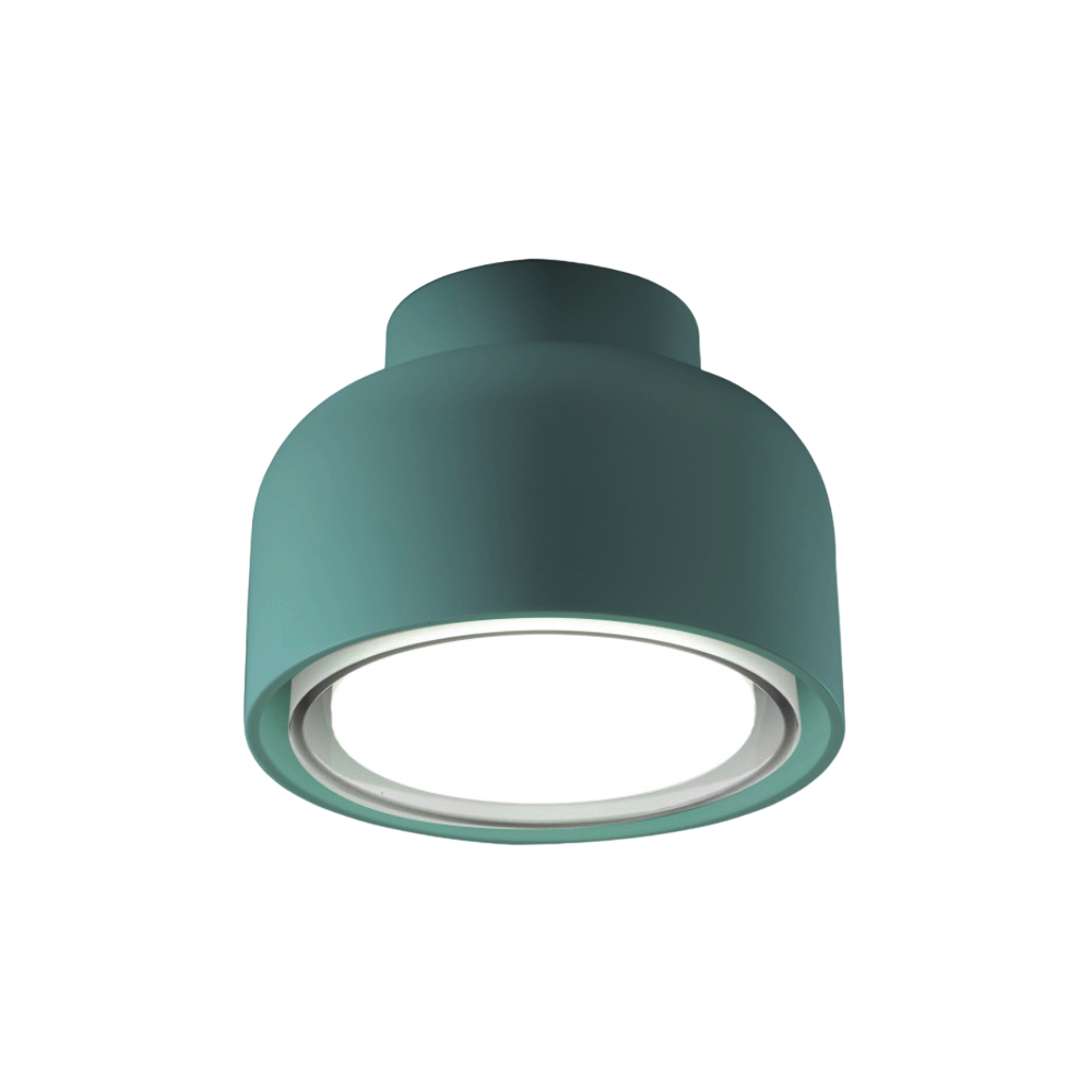 Nowoczesna lampa sufitowa BOTTONE z aluminium Petrolio 1xGX53