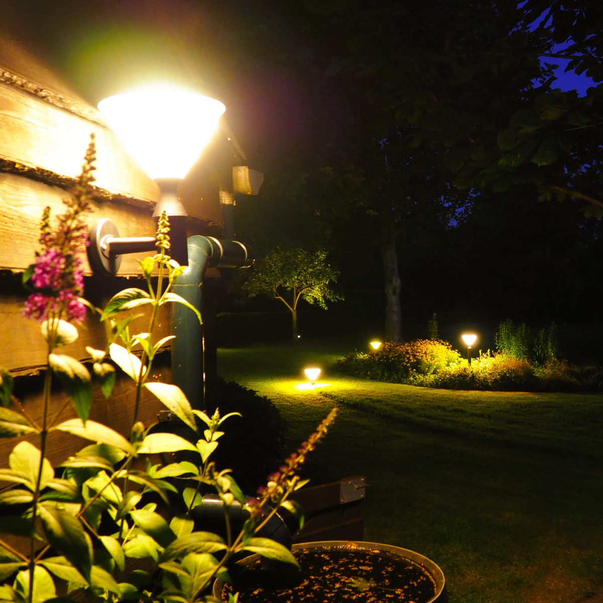 Applique solar Iplux® Paris 37 cm - Alta qualidade - Duração de combustão 15 horas - 9