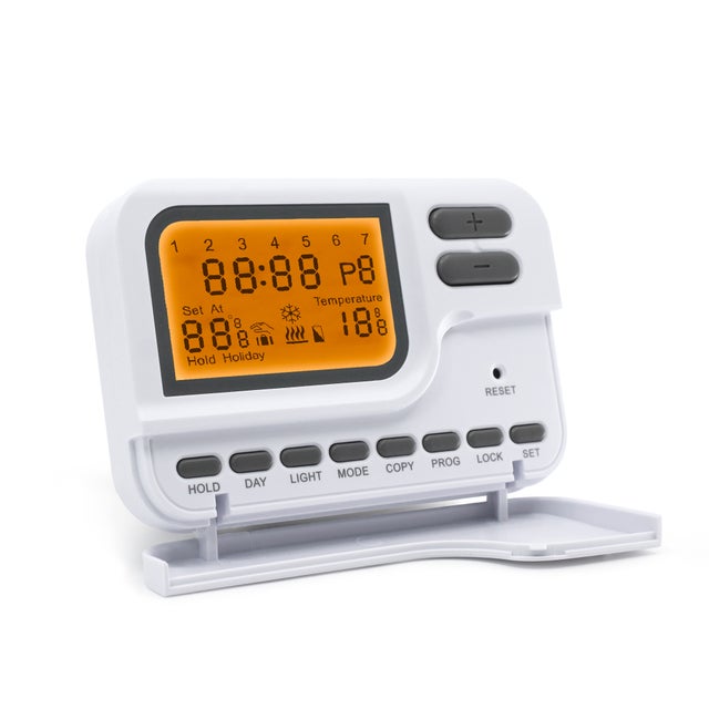 Termostato programable con cable para calefacción o aire acondicionado - Avidsen - 103953