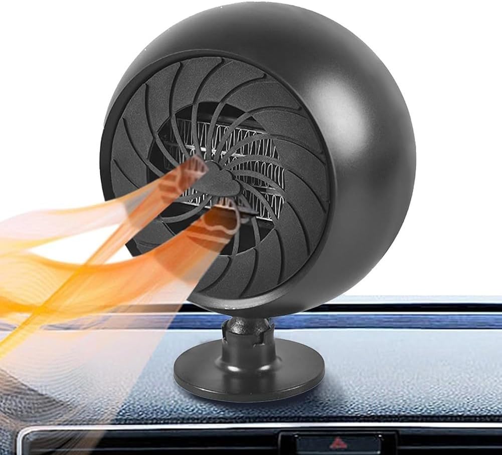 Riscaldatore Auto 12V 150W + Sbrinatore - 2 In 1, Plug-in Accendisigari, Per Riscaldamento Rapido E