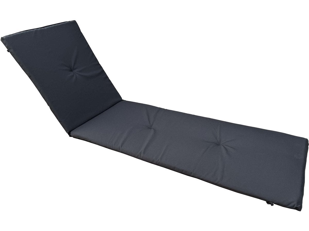 Coussin pour bain de soleil en bois exotique - Noir | Leroy Merlin