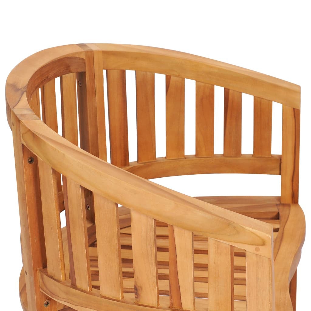 Chaise en forme de banane Bois de teck solide - 5