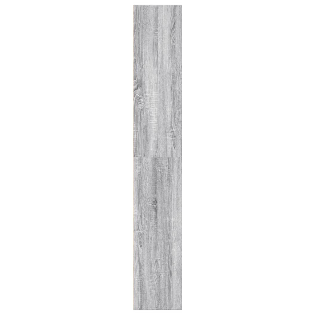 Bibliothèque pour Séjour en Bois Gris H. 189 x l. 60 x P. 30 cm - 5