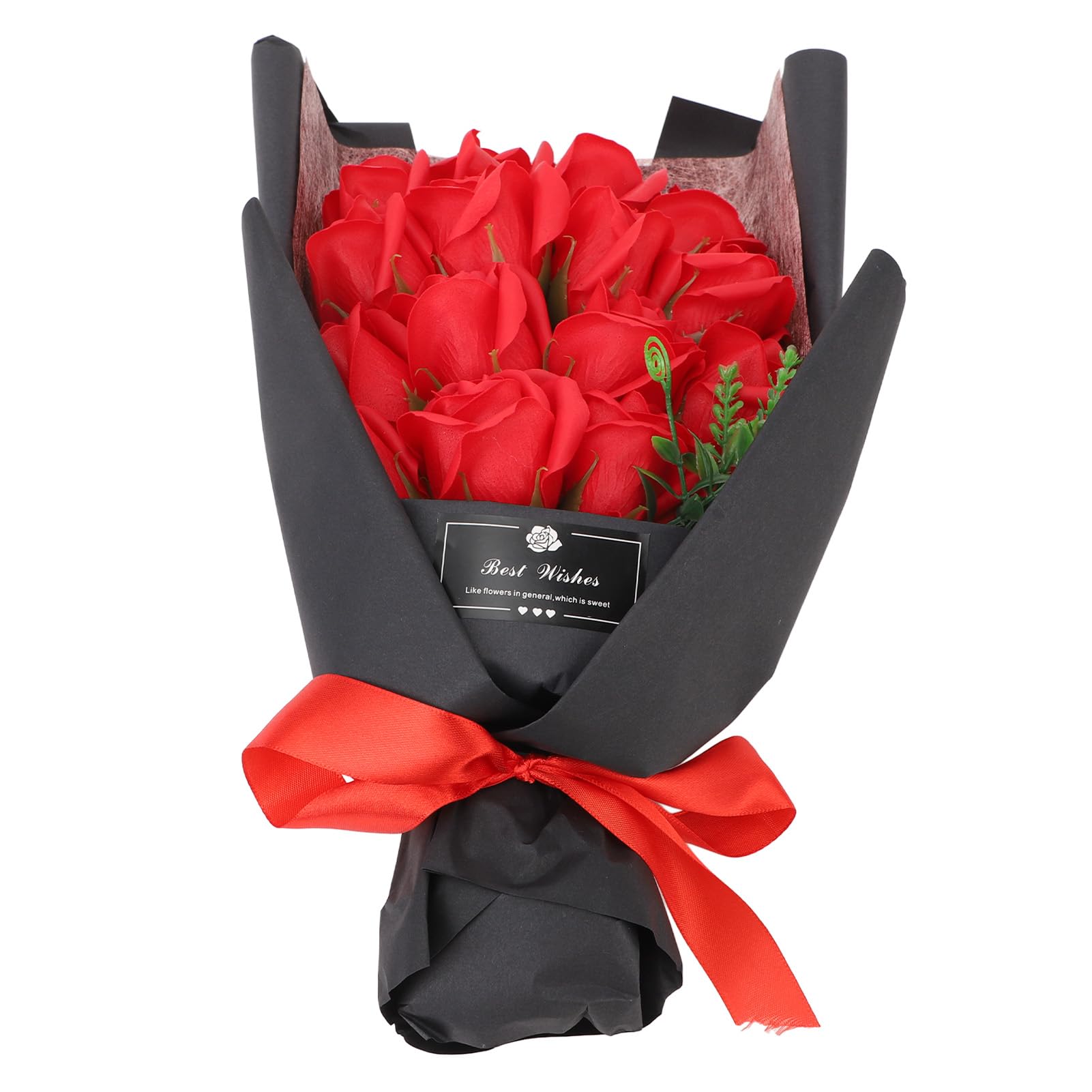 Bouquet Di 10 Rose Artificiali Rosa Con Stelo Lungo 51 Cm, Fiori Finti In Seta Per Decorazioni Matrimonio E Casa