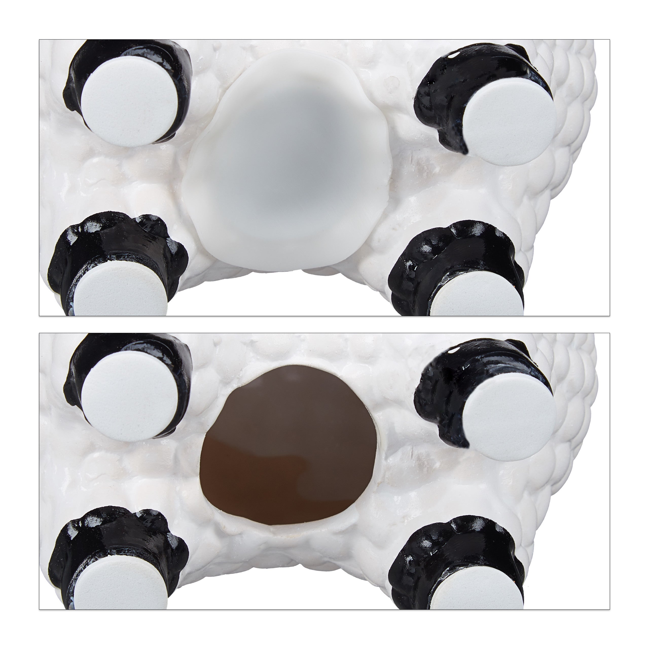 Set da 4 Salvadanai a Forma di Lama, Occhiali da Sole, Contenitori Porta Soldi, Ceramica, 15,5x11x6 cm, Bianchi - 7