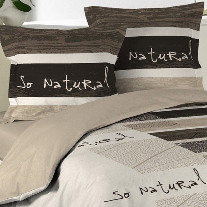 Set 3 Pezzi Biancheria Letto Douceur D'Intérieur - Cotone Stampato 42 Fili, Copripiumino 260x240cm + 2 Federe 63x63cm - Foto 12