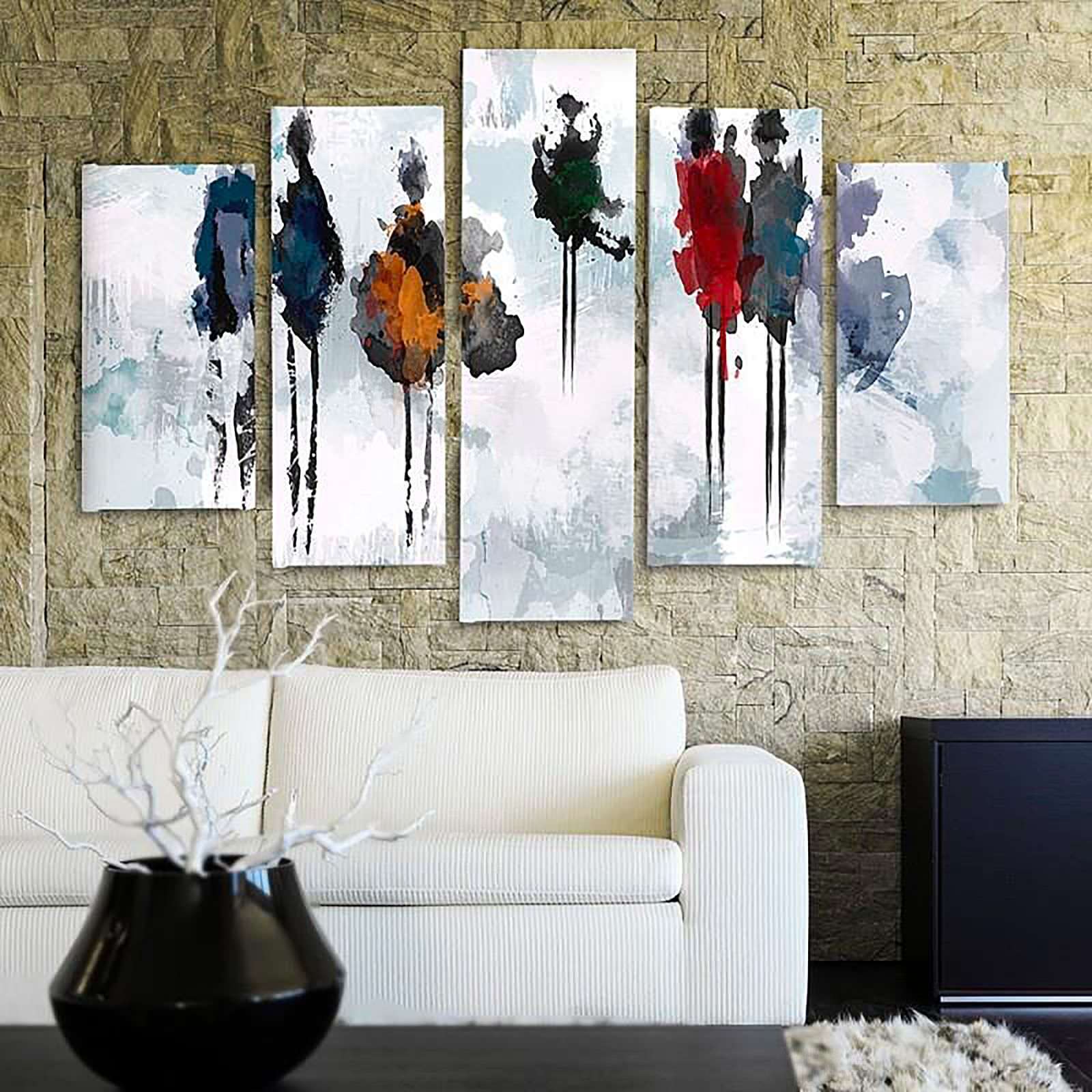 Tableau arbre de peinture - 300 x 140 cm - 3