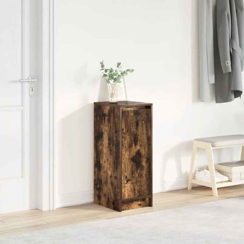 Szafka na buty Dąb wędzony 29,5x34x76 cm Drewno klejone vidaXL