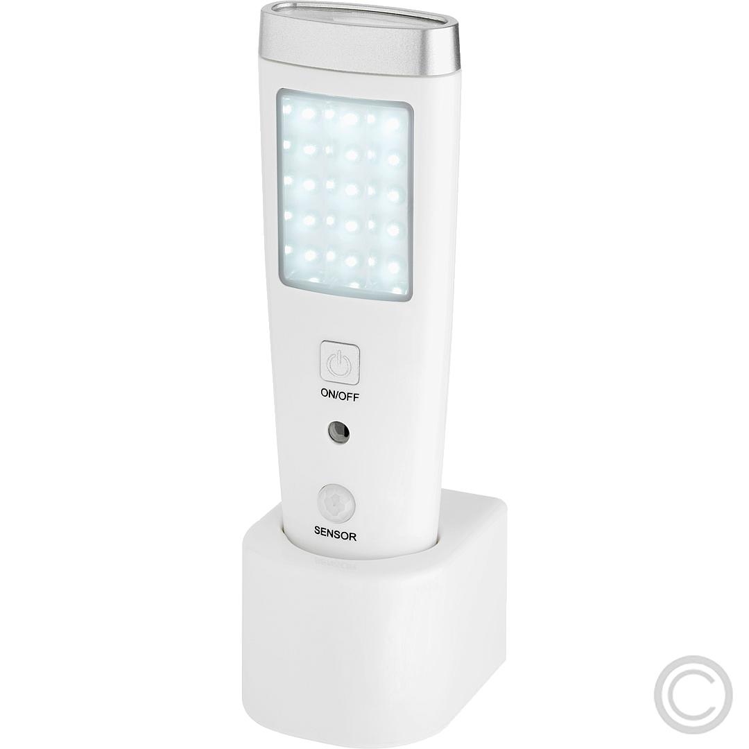 Veilleuse Lampe De Poche Induction Rechargeable - 4 En 1 : Veilleuse, Secours, Torche Murale - Batterie 500mAh - Blanc