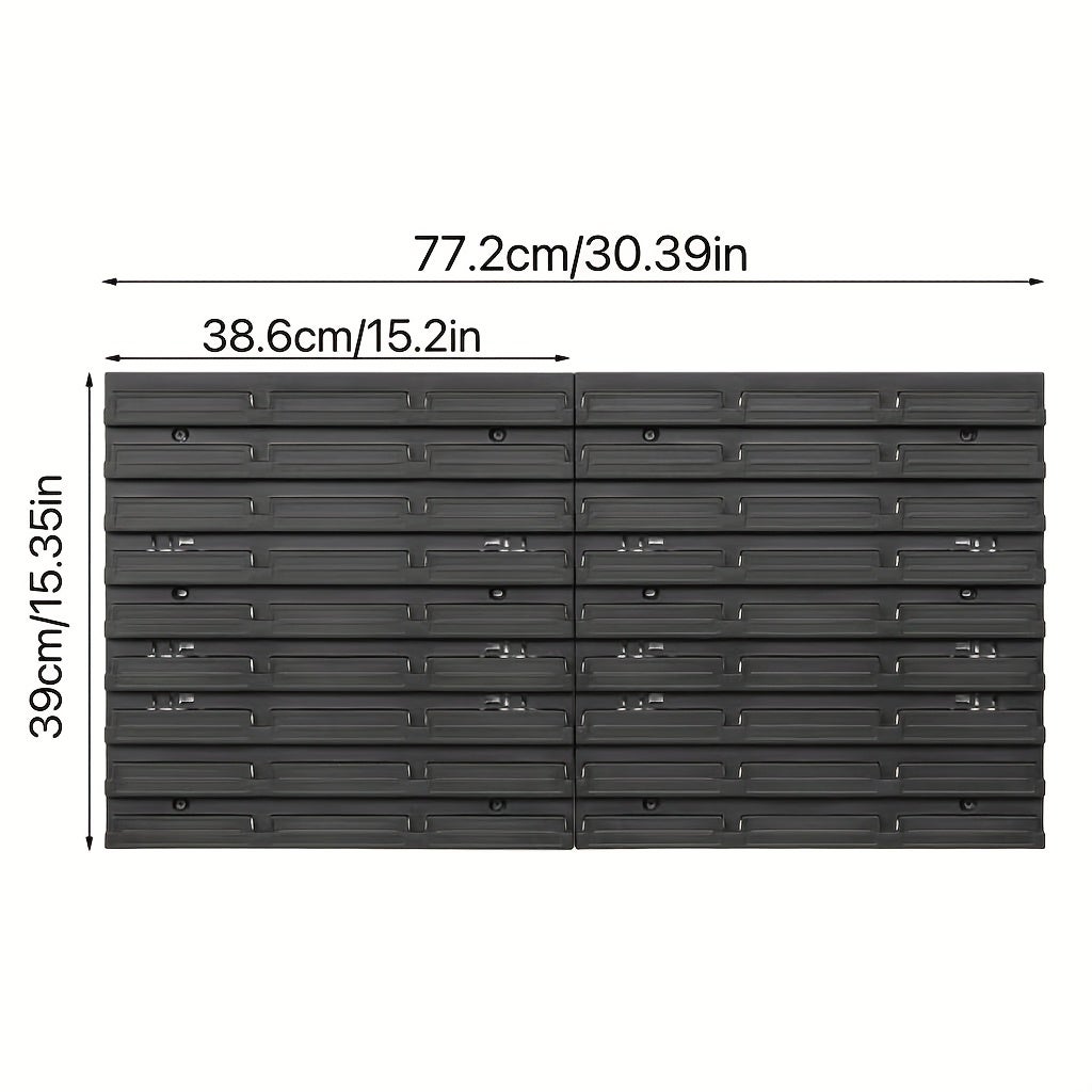 Suporte para ferramentas com 39 peças, parafusos e porcas, suporte para pregos, suporte para chaves (exceto ferramentas) - 7