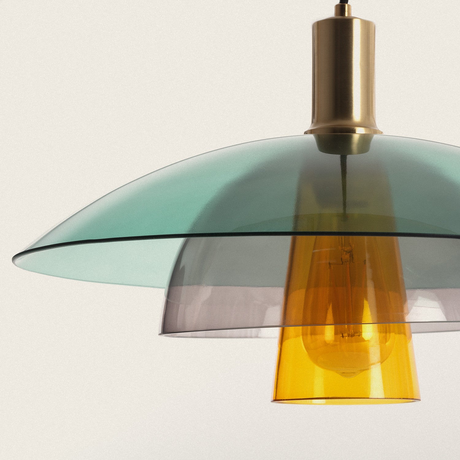 Lámpara Colgante Cristal Dolly, Multicolor, Cristal,Hierro, E27, IP20, 1800 mm x Ø450 mm Verre,Fer - 3