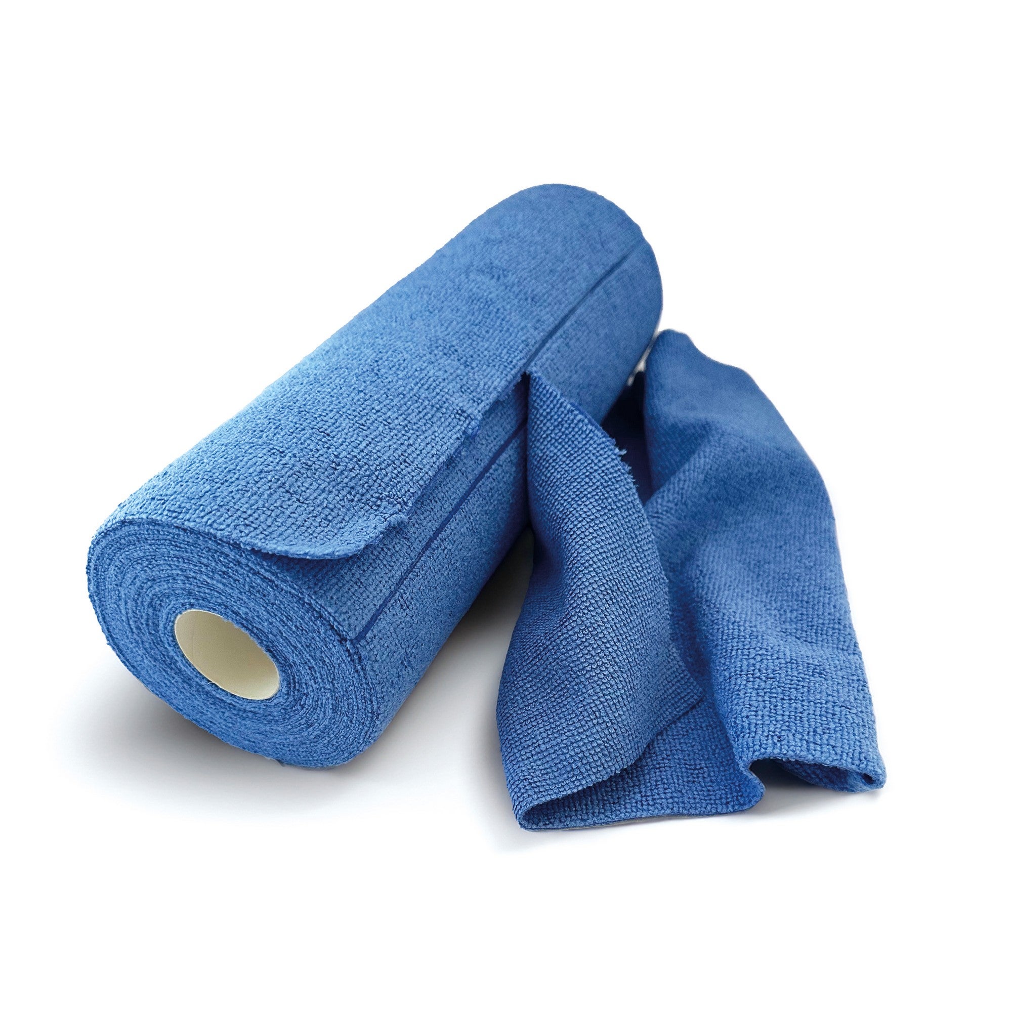 PAMEX Rollo De Paño Microfibra - 30 Unidades, Paño Rasgable, Trapos Reutilizables y Sin Pelusas, Para El Hogar Cocina Coche 30 X 30 Cm - Azul - 5