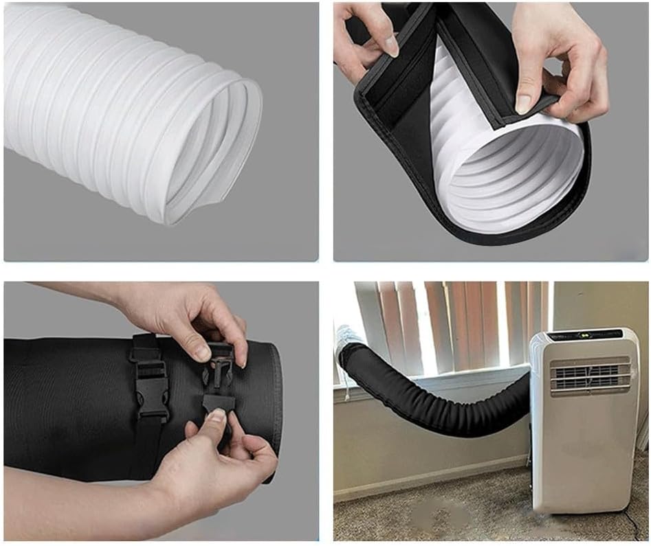 Copertura Isolante Per Tubo Condizionatore Portatile - Adatta A Diametri 5 E 5,9 Pollici, Antipolvere