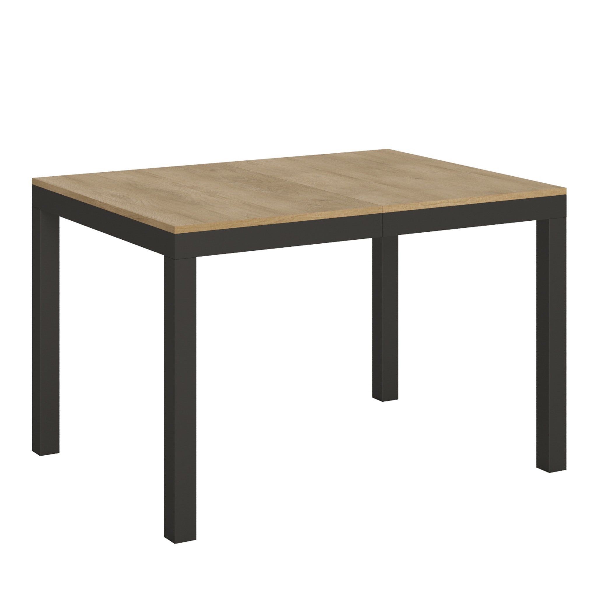 Stół rozkładany 90x120/224 cm Everyday Evolution Natural Oak z ramą antracytową