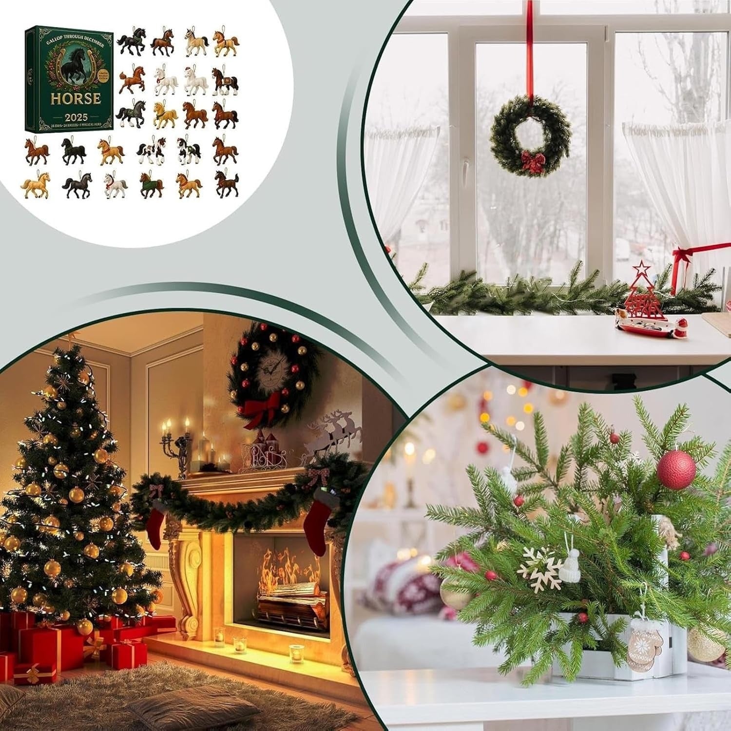 Calendario dell'Avvento dei Cavalli 2025 - Conto alla rovescia per il Calendario di Natale con 24 esclusive statuette di cavalli Calendario di Natale - 3