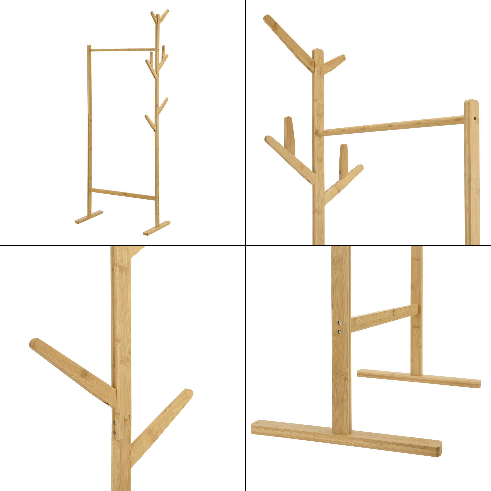 Penderie à Vêtements avec 8 Crochets Nordreisa 65 x 40 x 170 cm [en.casa] - 7