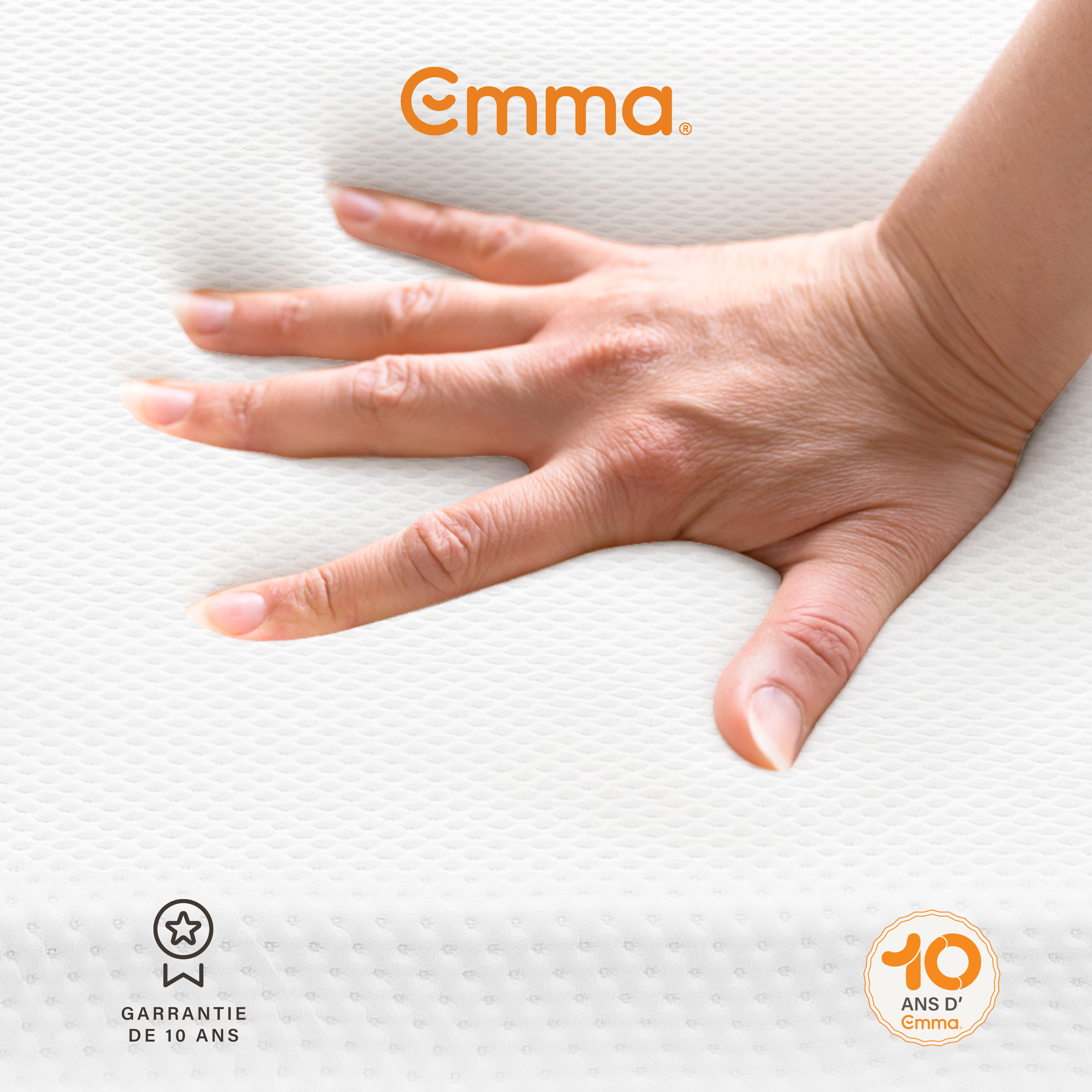 EMMA | Matelas Original II 90x200 cm | Ressorts + Mousse à Mémoire de Forme | Confort Optimal | Soutien Respirabilité | 5 couches - 5