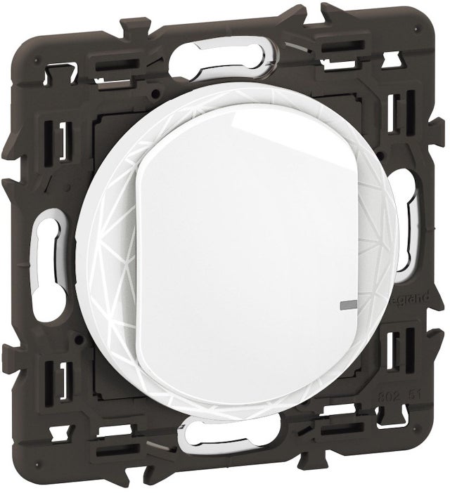 interrupteur filaire connecté - sans neutre - céliane with netatmo - blanc - legrand cb0403