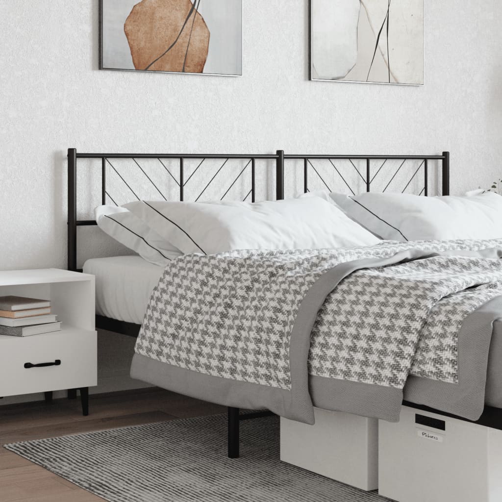 Maison exclusive - cabecero de metal negro 193 cm