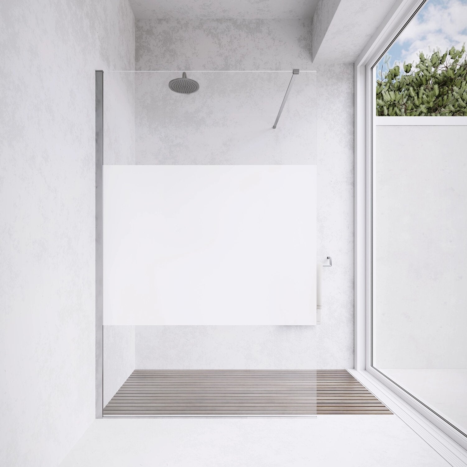 Paroi de douche walkin 130 cm 8 mm opaque anticalcaire h200 Lazaros — free download
