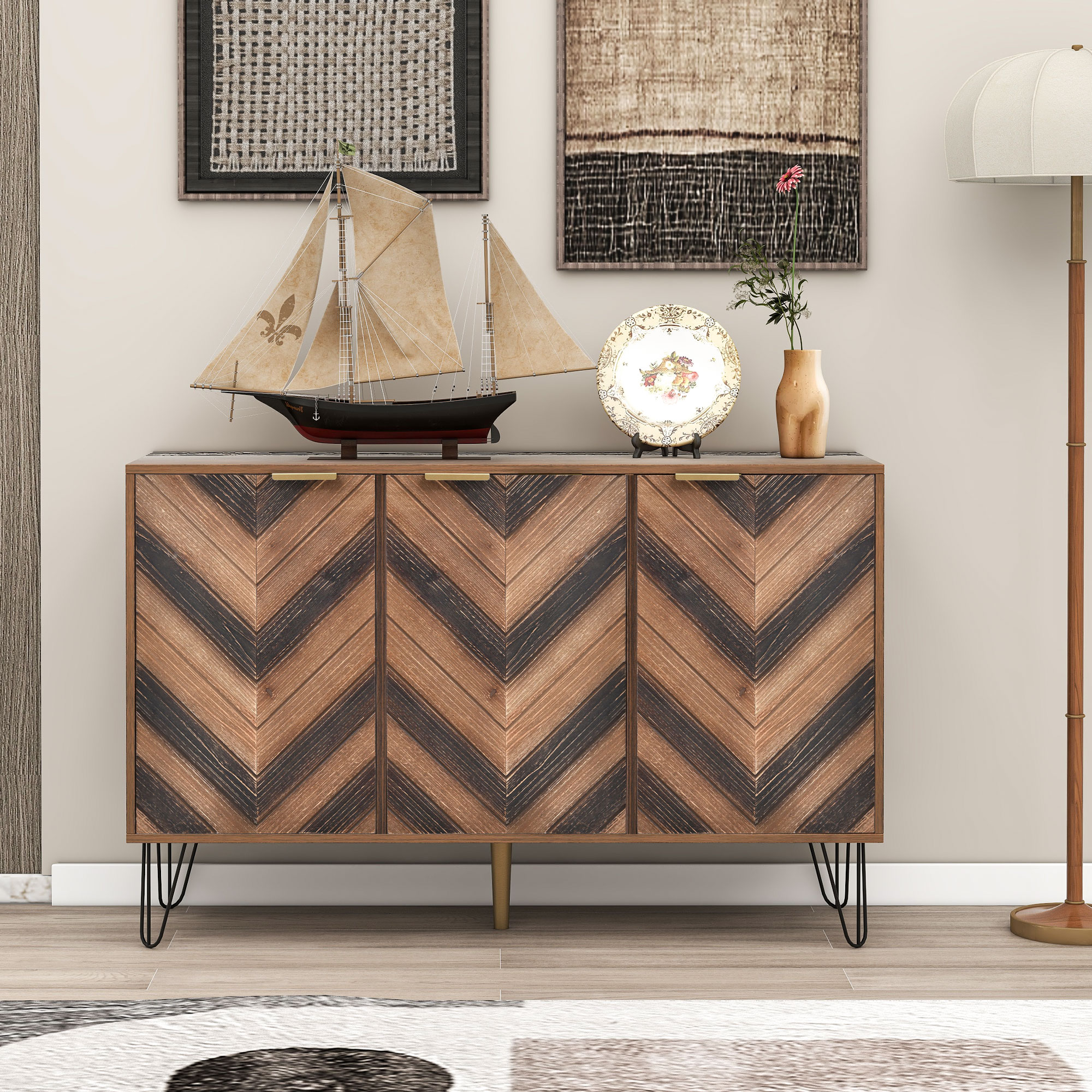Geometric credenza hotsell