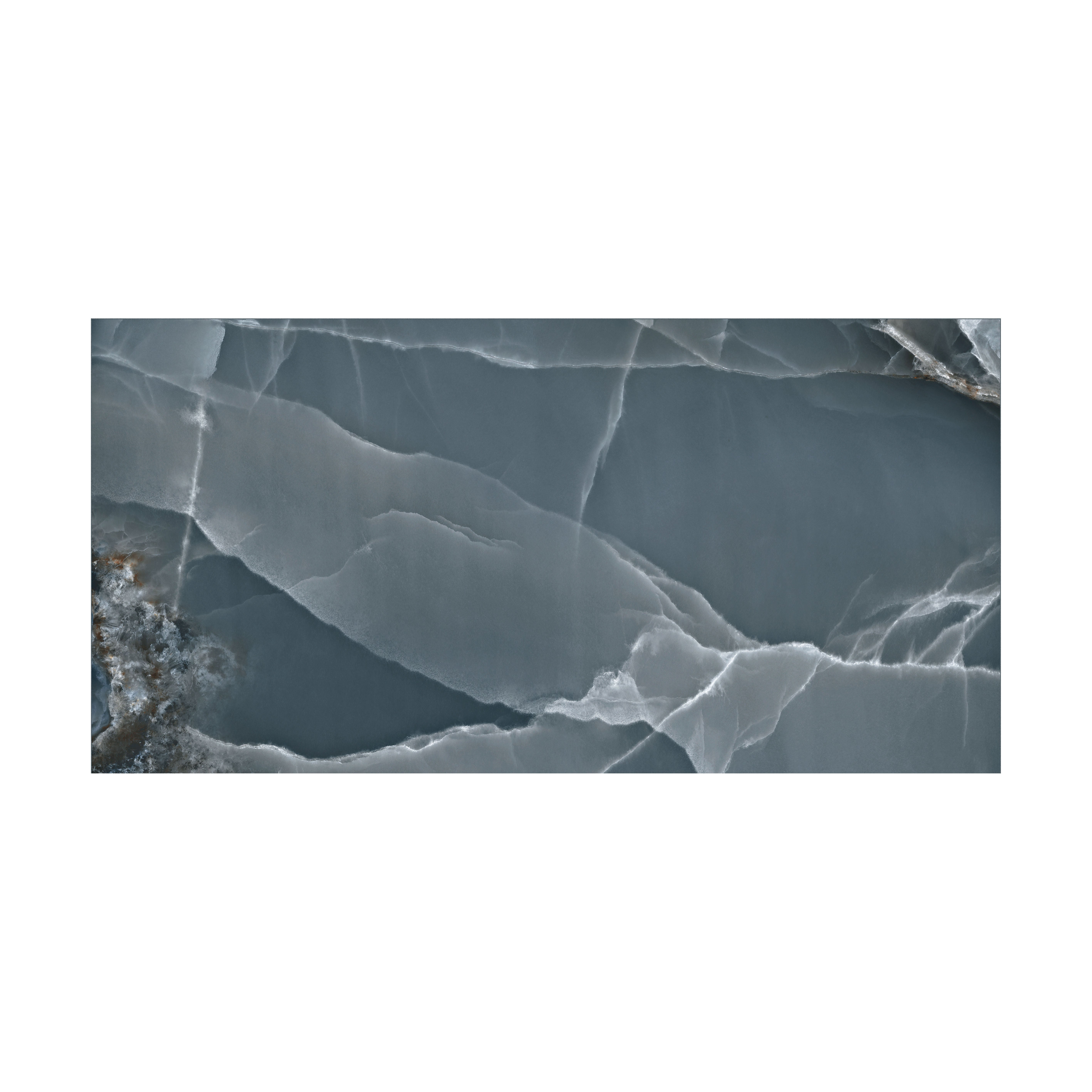 Carrelage Espagnol Effet/Imitation Marbre Onyx ÉTERNA BLEU Poli 60x120 - 7
