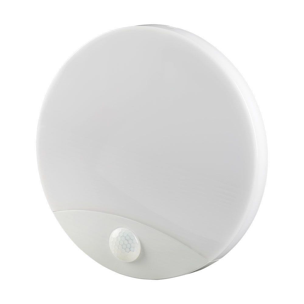 Lámpara LED 15W Chip SAMSUNG Sensor PIR CCT Redonda Blanco IP44 1300lm ...