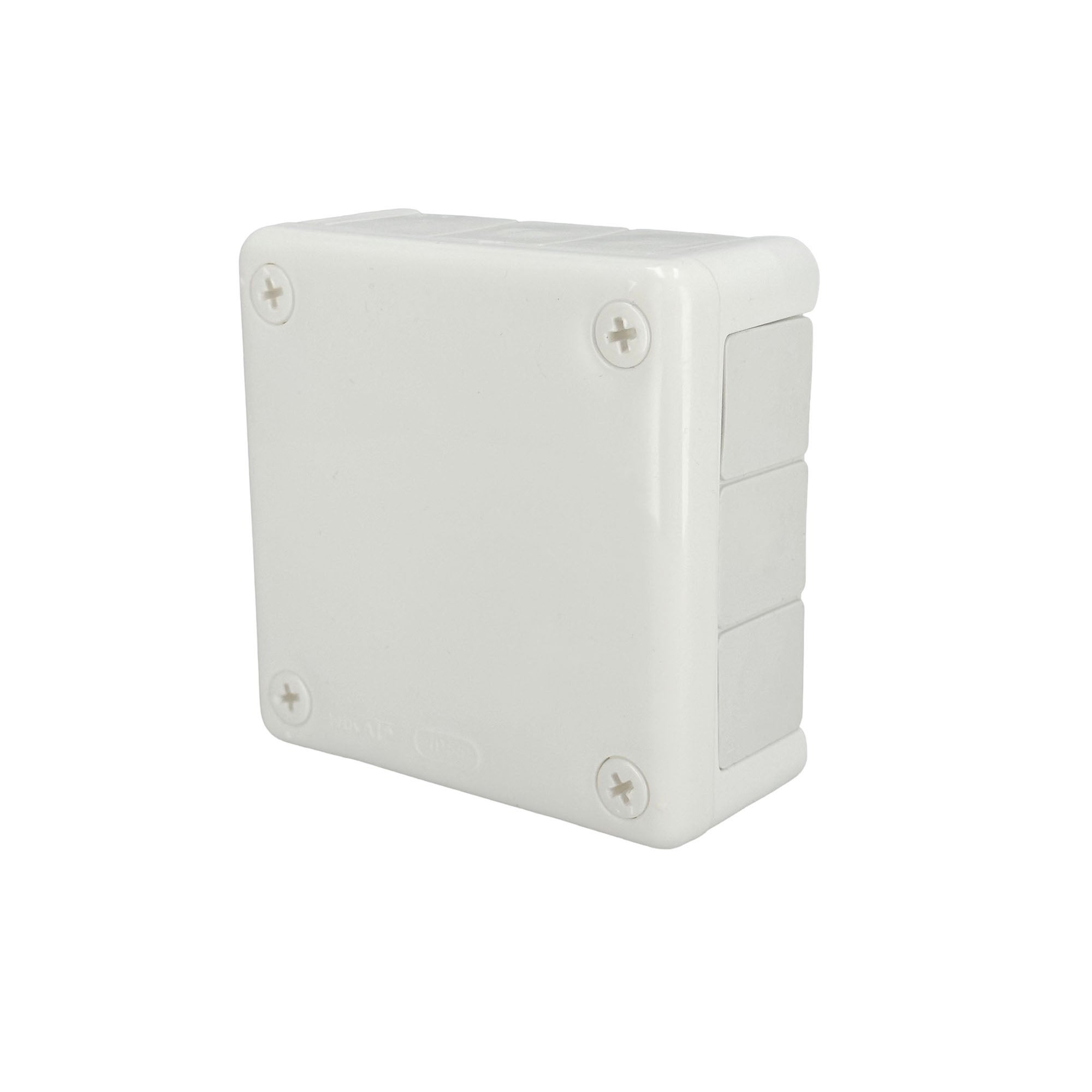Puszka natynkowa hermetyczna 98x98x42mm 12-wlotowa, z dławikami gumowymi, IP55 zamknięcie "na wkręty", biała EDO