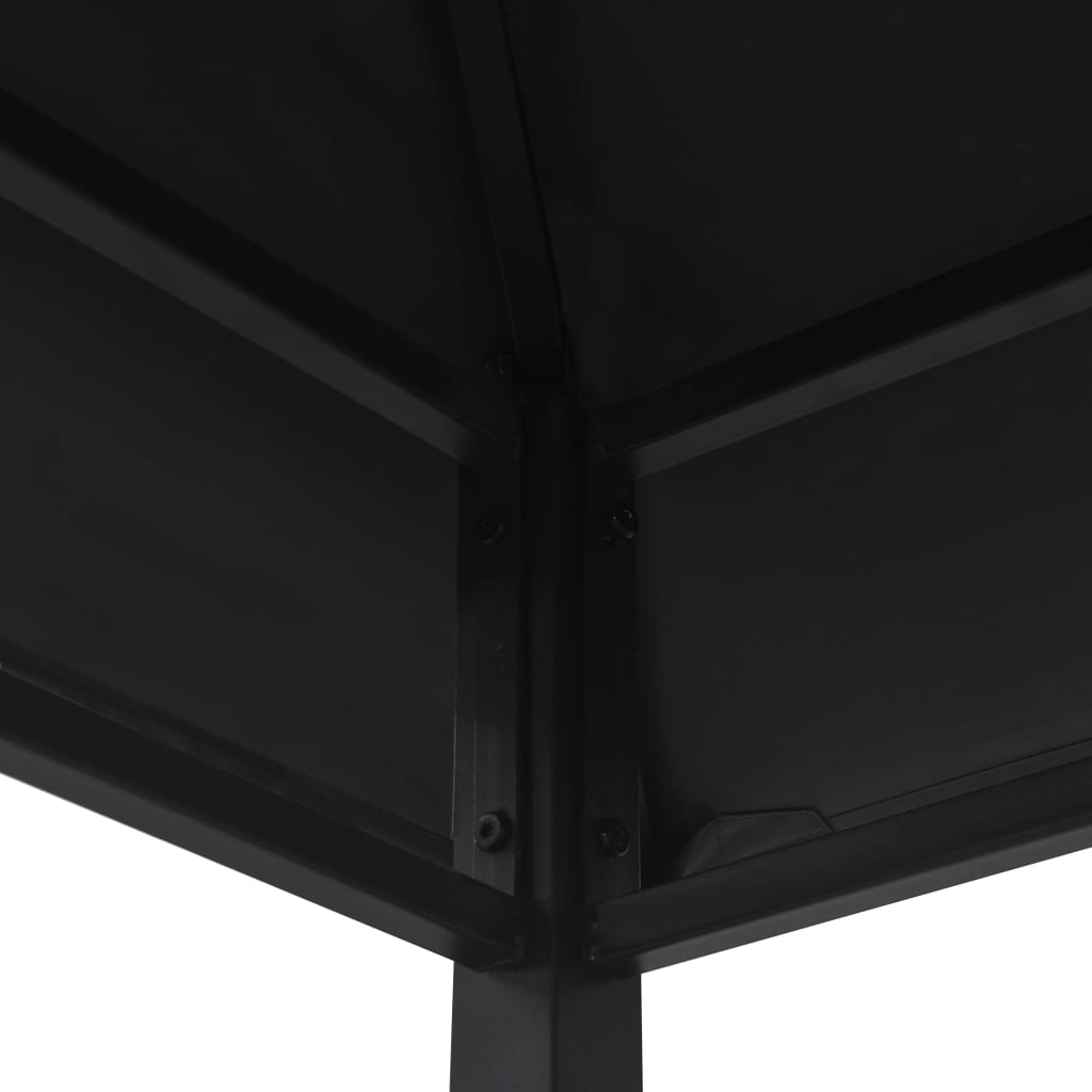 Tonnelle de jardin de barbecue 240x150x255 cm Anthracite Acier CFW400050 - 5