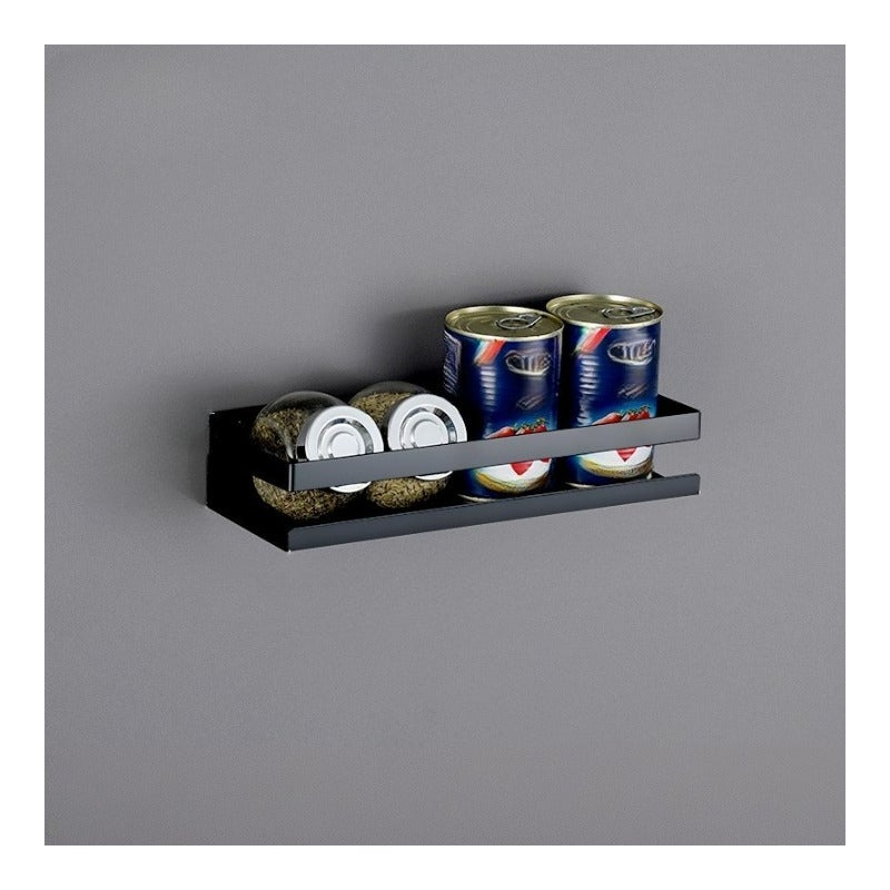 Półka kuchenna ze stali nierdzewnej 304 do łazienki, montowana na ścianie, czarna, 30*10*5,8 cm