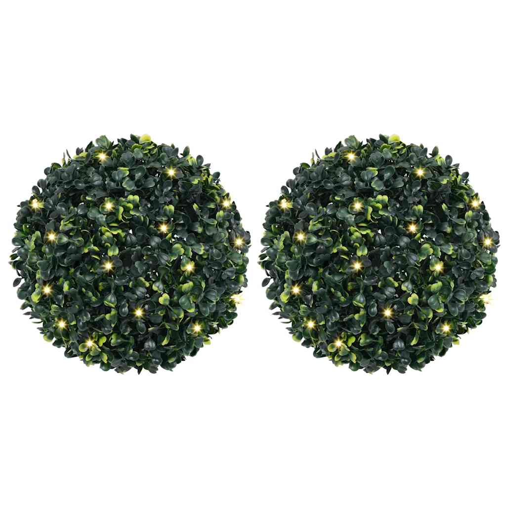Set di 2 palline di bosso 44 cm pianta artificiale eucalipto palla di bosso palla di erba palla di pianta rosa 45cm