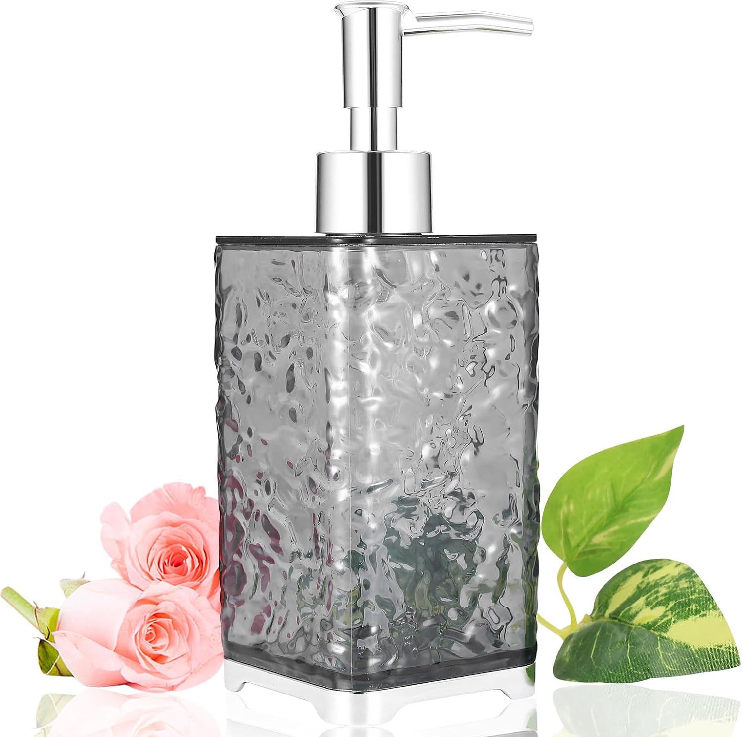 Dozownik mydła 400 ml, Dozownik mydła w płynie, Pusta butelka z pompką, Dozownik szamponu i żelu pod prysznic, Puste butelki z pompką